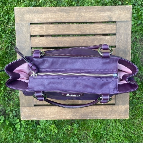 Coach  Plum Leather C1461-Z33008 Satchel - Picture 7 of 16